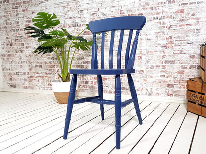 Slat Back Dining Chairs Farmhouse Style Painted Any Farrow and Ball Colour!