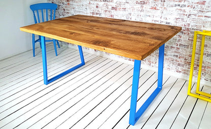 Industrial A-Frame Dining Table / Bench Sets - Any RAL Colour or Steel Finish